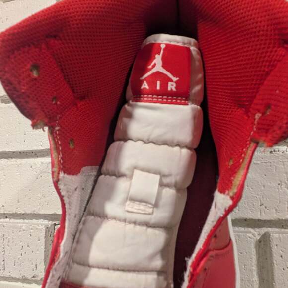 Air Jordan 1 Mid 'Gym Red 2.0' Red/White Sneakers - Picture 10 of 16